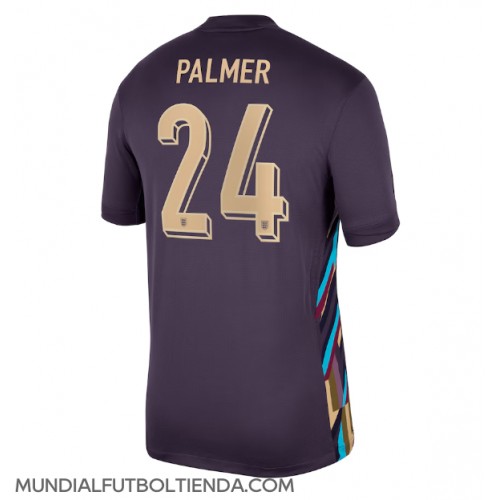 Camiseta Inglaterra Cole Palmer #24 Segunda Equipación Replica Eurocopa 2024 mangas cortas